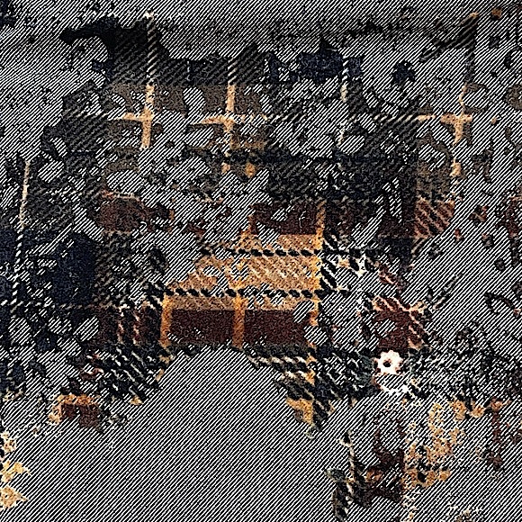 Fibers Barbara Lesser size 29 very unique gray black gold straight leg pants EUC - Picture 8 of 16